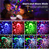 2 x RAW Customer Returns FISHOAKY starry sky projector children, 360 rotating night light, 8 colors baby star projection lamp, projection film night light lamp for baby, Christmas gifts, birthday gifts - RRP €41.98