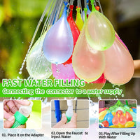 2 x Brand New Pack of 12 reusable water bombs, silicone water balloons, quick filling, water bomb set, splash balls for party, quick filling silicone splash balls, water balloons for children and adults - RRP €38.4