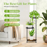 1 x RAW Customer Returns LyTaispuly 3 Tier Metal Plant Stand for Indoor, Tierd Corner Plant Stands Holder, Flower Shelf Display Rack for Living Room Outdoor Balcony Garden Patio, Black 3-Tier Hollowed  - RRP €31.62