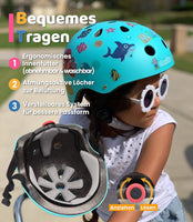 1 x RAW Customer Returns Simply Kids bicycle helmet children with DIY stickers I skater helmet children for skateboard bicycle scooter I bicycle helmet children boys 52-58 46-52 I children s helmet 2 years girls baby - RRP €32.95