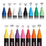 1 x RAW Customer Returns Posca uniball pigment marker PC3M, case of 15, coloured assorted - RRP €49.99