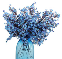 1 x RAW Customer Returns JAKY-Global Artificial Flowers Pack of 6 Dried Fake Silk Flowers Babysbreath Plant Decoration for Wedding Bouquets Home Garden Party Flower Decoration Blue  - RRP €16.13