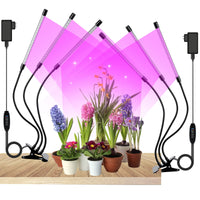 1 x Brand New 2 Pieces LED Horticultural Plant Lights for Indoor Plants, 60 LED Full Spectrum Grow Lamp with 3 9 12H Timer, 10 Kinds of Brightness and 3 Lighting Modes - RRP €19.2