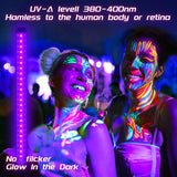 1 x RAW Customer Returns VAYALT 2 Pack UV Blacklight Lamp, 8W USB UV LED Blacklight Lamp 385-400 Black Light Bar, UV Light Tube with Switch for Disco, Glow Party, Party Accessories, Halloween Decoration, Stage Lighting - RRP €19.67