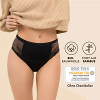 1 x RAW Customer Returns Period Underwear Panties with High Organic Cotton - Absorbent Menstrual Underwear - Hygienic, Washable Period Underwear L  - RRP €29.84