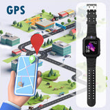 1 x RAW Customer Returns Ruopoem Smartwatch Children with GPS and Phone, Smart Watch Children Watch Calling with IP68 SOS Voice Chat Camera Games Alarm Clock, Children Smartwatch Gifts for Boys Girls Students - RRP €40.33