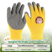 1 x RAW Customer Returns tao pipe 3 pairs of gardening gloves children, cartoon work gloves children, non-slip protective gloves for 3-7 years girls and boys, gardening, working, playing - RRP €8.49