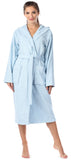 1 x RAW Customer Returns Ladeheid women s terry bathrobe made of 100 organic cotton LA40-225 light blue P14 , M  - RRP €42.85