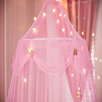 1 x RAW Customer Returns Beyeutao Bed Canopy with Fluorescent Lights Glowing Stars Bed Canopy Girls Purple Canopy Children s Room Canopy Bed Curtains Mosquito Baby Bed Canopy. purple  - RRP €29.24