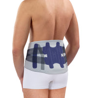 1 x RAW Customer Returns Active back bandage Premium Train Supportive stabilizing Relieves pain Ladies and gentlemen Lumbar spine syndrome Lumbar support S 65-85 cm  - RRP €56.02