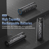 1 x RAW Customer Returns POWEROWL AA battery 2800mAh AA battery rechargeable 16 pieces low self-discharge, 1200 cycles 1.2v NI-MH rechargeable AA batteries - RRP €26.51