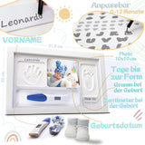 1 x RAW Customer Returns LALFOF 7in1 Newborn Hand and Footprint Frame with Name and Object Holder. Customizable Newborn Imprint Frame Baby Birth List . Newborn Hand and Foot Imprint Kit Dermatologically Tested - RRP €21.98