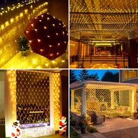 1 x RAW Customer Returns Remote control fairy lights, 2M 3M 198LEDs light net, outdoor tree fairy lights, waterproof fairy lights net solar with 8 lighting modes, solar light net for Christmas wedding window bushes - RRP €23.99