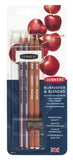 1 x RAW Customer Returns Derwent Blender Pencils Blending Pencils Polishing Pencils, Set of 4, Blister Pack, Blender Burnisher Pencil Set including Eraser Sharpener, Professional Quality, 2301774 - RRP €17.92