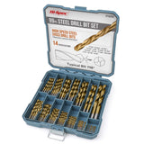 2 x RAW Customer Returns Hi-Spec 99-Piece Titanium Coated HSS Steel Drill Bit Set in Most Common Sizes 1-10mm for Wood, Metal and Plastic - in Sturdy Storage Case - RRP €53.78