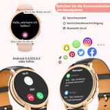 1 x RAW Customer Returns TIFOZEN Smartwatch Women s with Phone Function, 1.52 HD Fitness Watch, 110 Sports Modes, Heart Rate SpO2 Sleep Monitor, IP67 Waterproof, Calorie Step Activity Tracker for Android iOS Black Gold - RRP €49.99