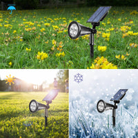 1 x RAW Customer Returns T-SUNUS solar spotlight garden multi-colored, solar spotlight for outdoors multi-color solar garden light garden 7 color changes for trees shrubs garden path 4 pieces - RRP €47.99