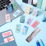 1 x RAW Customer Returns 30 Pieces Inspirational Magnetic Bookmarks Marble Magnetic Bookmarks Page Clips Bookmarks for Students Teachers School Home Office Accessories, 30 Styles - RRP €11.09