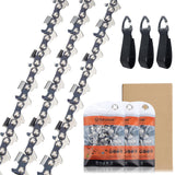 1 x RAW Customer Returns 3 x 50 cm saw chain 0.325 1.5 mm 76 drive links compatible with Timberpro Hyundai Husqvarna - RRP €30.13