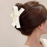 24 x Brand New WLLHYF Bow Hair Clip Bow Hair Clip Non-Slip Large Hair Clip Bow Hair Accessories Hairpins Party Christmas Hair Accessories for Women Girls Thick Thin Hair Beige  - RRP €432.0