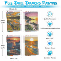 1 x Brand New Zelihrdu 5D Diamond Painting Kit Full Drill, Diy Diamond Painting Kit, Full DIY Rhinestone Embroidery Cross Stitch Craft Arts Adults for Home Wall Decoration 30x40cm - RRP €22.8