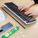 1 x RAW Customer Returns Computer Keyboard Stand Keyboard Tray Ergonomic Acrylic Transparent Angle for Typing Gaming Desk Office Home School Wrist Rest - RRP €17.11