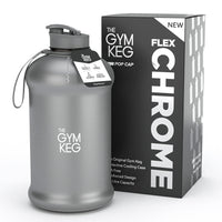 1 x RAW Customer Returns The Gym Keg 2.2L gym drinking bottle with neoprene sleeve and handle, reusable sports water bottle 2 liters for fitness, bodybuilding, workout - drinking bottle for sports - RRP €21.99