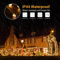 1 x RAW Customer Returns GlobaLink LED fairy lights battery, 300 LEDs 40 m warm white outdoor Christmas lighting with 8 modes and timer, waterproof IP44 for outdoor and indoor Christmas rooms, windows, stairs, railings, garden - RRP €24.91