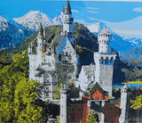 1 x RAW Customer Returns Paint by Numbers for Kids Adults Beginners, DIY Oil Painting Gift Kits, Pre-Printed 40x50 cm with Frame Neuschwanstein Castle  - RRP €19.06