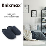 1 x RAW Customer Returns Knixmax Men s Women s Slippers Memory Foam Slippers Winter Warm Slippers Soft Non-Slip Unisex Adults Black 42 43EU - RRP €16.36