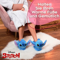 1 x RAW Customer Returns Disney Slippers Women s Stitch 3D, Eeyore 3D and Baby Yoda 3D Plush Warm Fluffy Slippers Funny Blue Stitch, numeric 38  - RRP €26.54