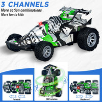 1 x RAW Customer Returns FGZU Remote Control Car Toy for Boys Ages 3 4 5 6 7 8, 360 Rotating Remote Control Stunt Car, Outdoor Toy Cars Gift for 3-8 Year Old Boys Green 1  - RRP €14.11