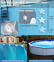 1 x RAW Customer Returns GedFong LED Pool Lights, IP68 Waterproof Submersible Pool Lamps, 10W RGB Color Changing Smart Control by APP, Pool Lights for In-Ground Above Ground Pools, 8m Cable - RRP €59.99