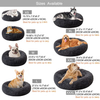 3 x Brand New DanceWhale Round Kennel for Dogs and Cats, Pet Bed Super Soft and Fluffy Washable Cat Bed 50cm, Dark Grey  - RRP €77.97