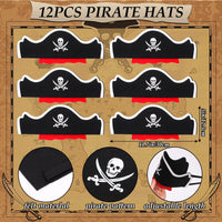 1 x RAW Customer Returns Tacobear 48 Pieces for Kids Birthday Pirates, Inflatable Toys with Hat, Eye Patch, Fake Beard, Pinata Guest Gift Bags for Kids - RRP €24.19