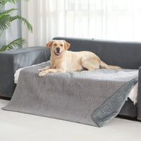 4 x Brand New Pawque Dog Blanket, Washable Dog Blanket for Small, Medium Dogs and Cats, Sherpa Pet Blanket with Protection for Sofa, Car and Bed - Soft, Fluffy and Warm Dog Blankets, 130 150cm, Gray - RRP €133.04