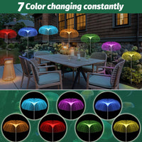 1 x RAW Customer Returns Auting solar lamps for outdoor garden, 2 pieces 7 colors weatherproof jellyfish garden decoration for outdoors, garden decoration, lawn, balcony, terrace, yard - RRP €23.99