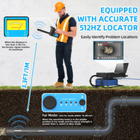 1 x RAW Customer Returns 50M pipe camera with location, HD sewer camera with meter counter, pipe inspection camera with 9 inch IPS monitor, camera for drain pipes sewer with DVR, IP68 waterproof inspection camera sewer camera - RRP €1411.75