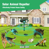 2 x RAW Customer Returns Cat deterrent for garden with PIR motion detection and LED flash light, waterproof solar cat deterrent ultrasonic bird squirrel raccoon cat repellent devices for the garden - RRP €40.32