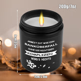 1 x RAW Customer Returns Rebundex farewell gift colleagues funny pensioner gift farewell colleague gifts retirement gift work colleague, 100g pine scent cedar scented candles in a glass retirement gift - RRP €11.09