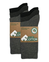 1 x RAW Customer Returns multi-stocking men s and women s 100 organic socks with comfort waistband without seam 6 pairs gray 43-46 - RRP €20.11