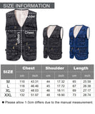 1 x Brand New KTWOLEN Men s Outdoor Vest Casual Denim Vest Multi-Pocket Motorcycle Vest Outdoor Sleeveless Fishing Photography Leisure Jacket Jeans Vest for Men, C-Denim Fleece, M - RRP €29.99