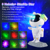 4 x Brand New Monkey Home Astronaut LED Starry Sky Projector Night Light With Flags, Bluetooth Speaker, Timer and Remote Control, Gifts for Kids Adults - RRP €52.4