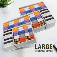 4 x Brand New Minglitai Organizer Boxes, Foldable Storage Boxes, Underwear Storage Organizer for Socks, Panties, Ties, Handkerchiefs Accessories 4 Pack Grey . - RRP €81.6