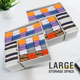 4 x Brand New Minglitai Organizer Boxes, Foldable Storage Boxes, Underwear Storage Organizer for Socks, Panties, Ties, Handkerchiefs Accessories 4 Pack Grey . - RRP €81.6