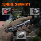 1 x RAW Customer Returns GEARLITE LED Torch Extremely Bright Pack of 2, Aluminum 4000 Lumen LED Torch Battery Operated with 5 Modes, IP65 Waterproof Hand Torch Zoomable for Camping, Hiking, Outdoor, Emergency, Gift - RRP €14.99