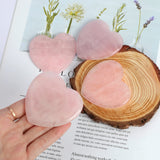 2 x RAW Customer Returns ideayard Large Rose Quartz Heart 75mm Healing Rose Crystal Lovers Stone Meditation Good Luck Relieve Anxiety Stress Palm Worry Stone for Gift - RRP €35.98