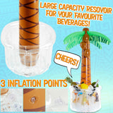 1 x RAW Customer Returns KreativeKraft Inflatable Party Accessories, Cooler Palm Tree Inflatable - Tiki Hawaii Decoration - RRP €17.49