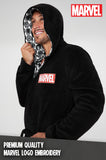 1 x RAW Customer Returns MARVEL Men s Bathrobe, Men s Fleece Lined Bathrobe S - 3XL, Gifts for Men XL  - RRP €32.26