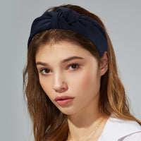 1 x Brand New VOCOSTE Knotted Headbands, Women s Hairband, Hairband for All Hair, Dark Blue - RRP €18.0